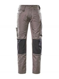 Arbeitshose Herren Mascot in Grau mit Knietaschen und robusten Nähten für Handwerk und Bau